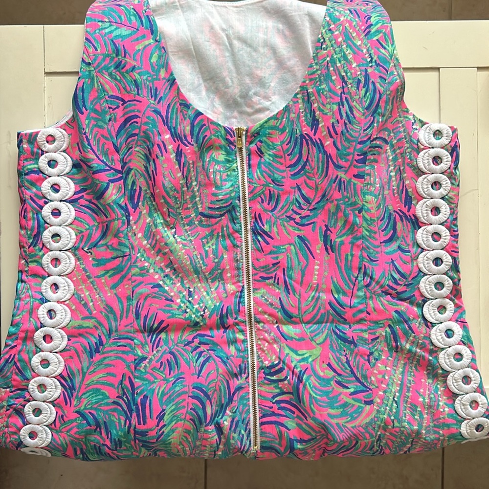 Lilly Pulitzer Mila Stretch Shift Dress Size 16 - Picture 2 of 3